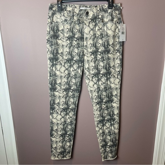 NWT Sam Edelman High Rise Skinny Ankle Snake Print 10 / 30 - Picture 2 of 11